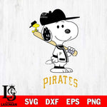 Pittsburgh Pirates Snoopy sport Svg Eps Dxf Png File, MLB File Cut,Digital Download,Instant Download,MLB Svg Files