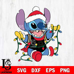 Pittsburgh Pirates Stitch Christmas Lights SVG DXF EPS PNG file, Cut file cricut, Instant Download