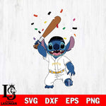 Pittsburgh Pirates Stitch baseball celebrate SVG DXF EPS PNG FILE, MLB File Cut, Digital Download,Instant Download, Silhouette, Stitch Cricut
