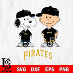 Pittsburgh Pirates snoopy and charlie brown baseball Svg Eps Dxf Png File, MLB File Cut,Digital Download,Instant Download,MLB Svg Files