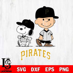 Pittsburgh Pirates snoopy and charlie brown sport Svg Eps Dxf Png File, MLB File Cut,Digital Download,Instant Download,MLB Svg Files