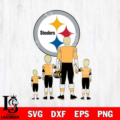 Pittsburgh Steelers Best Dad Ever , father day , DAD NFL 2 Svg Eps Dxf Png File, Digital Download, Instant Download