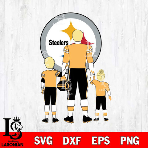 Pittsburgh Steelers Best Dad Ever , father day , DAD NFL 3 Svg Eps Dxf Png File, Digital Download, Instant Download