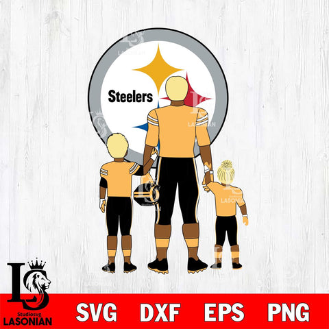 Pittsburgh Steelers Best Dad Ever , father day , DAD NFL 4 Svg Eps Dxf Png File, Digital Download, Instant Download