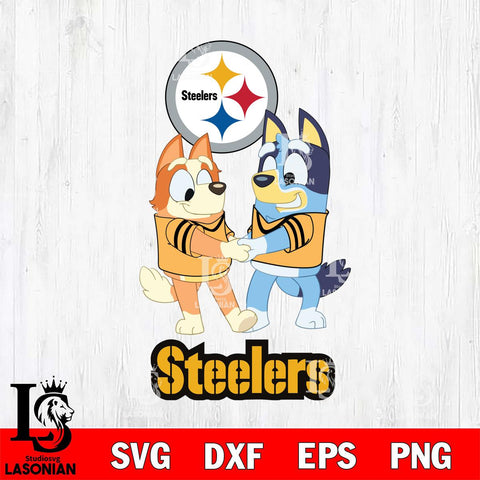 Pittsburgh Steelers Bluey Chilli Dance Svg Eps Dxf Png File, Digital Download, Instant Download