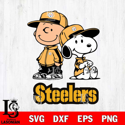 Pittsburgh Steelers Charlie Brown Snoopy Champions Svg Eps Dxf Png File, NFL svg , Digital Download , Instant Download, Cricut File
