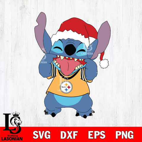 Pittsburgh Steelers Christmas Stitch Disney Svg Eps Dxf Png File, Digital Download, Instant Download