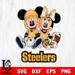 Pittsburgh Steelers Disney Mickey And Minnie Football Svg Eps Dxf Png File, NFL svg , Digital Download , Instant Download, Cricut File