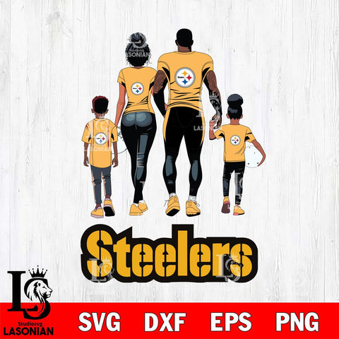 Pittsburgh Steelers Family Love Rugby SVG DXF EPS PNG FILE,NFL SVG, Father day Digital Download,Instant Download, Silhouette