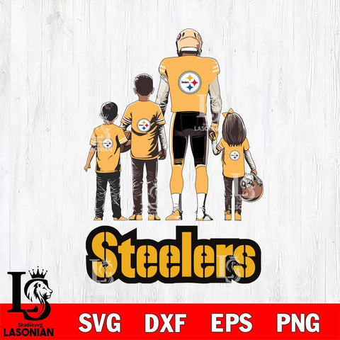 Pittsburgh Steelers Father Football SVG DXF EPS PNG FILE,NFL SVG, Father day Digital Download,Instant Download, Silhouette