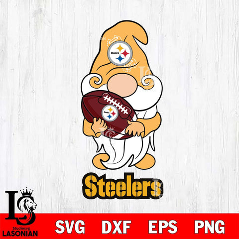 Pittsburgh Steelers Gnomes Christmas football Svg Eps Dxf Png File, Digital Download, Instant Download