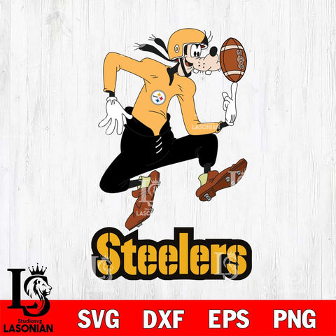 Pittsburgh Steelers Goofy Circus Football SVG DXF EPS PNG FILE,NFL Cricut ,Football Digital Download,Instant Download, Silhouette