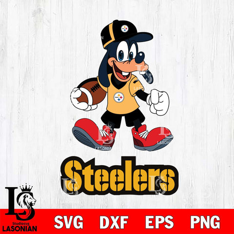 Pittsburgh Steelers Goofy Football Player SVG DXF EPS PNG FILE,NFL Cricut ,Football Digital Download,Instant Download, Silhouette