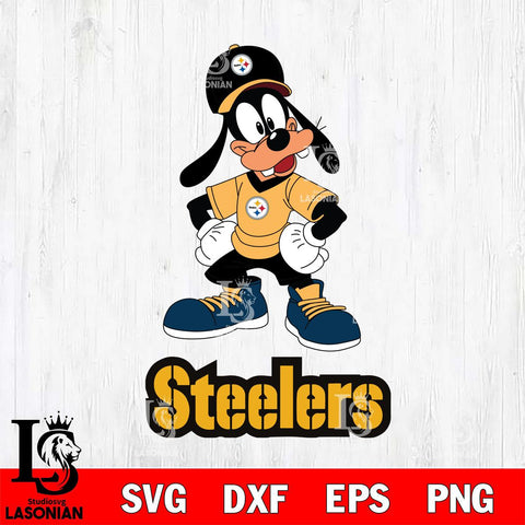 Pittsburgh Steelers Goofy Football Cricut, NFL SVG DXF EPS PNG FILE, Digital Download,Instant Download, Silhouette