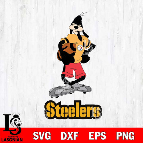 Pittsburgh Steelers Goofy Player SVG DXF EPS PNG FILE,NFL Cricut ,Football Digital Download,Instant Download, Silhouette