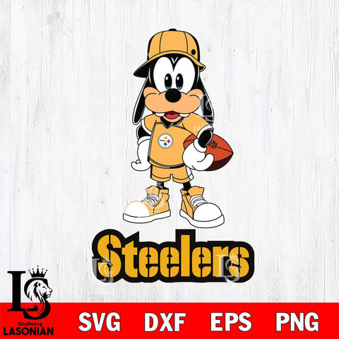 Pittsburgh Steelers Goofy rugby SVG DXF EPS PNG FILE,NFL Cricut ,Football Digital Download,Instant Download, Silhouette
