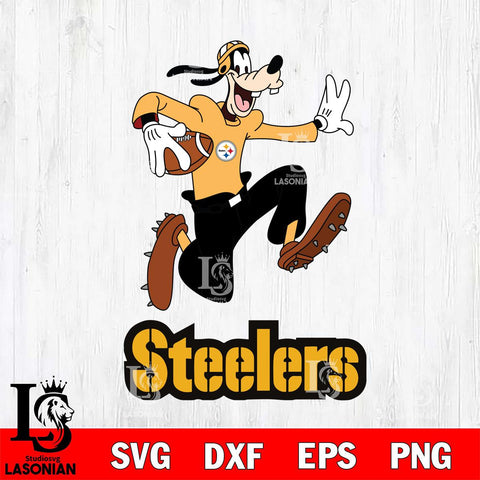 Pittsburgh Steelers Goofy rugby Sport SVG DXF EPS PNG FILE,NFL Cricut ,Football Digital Download,Instant Download, Silhouette