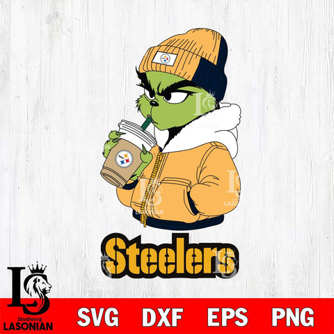 Pittsburgh Steelers Grinch Bougie Christmas Svg Eps Dxf Png File,Cricut svg files, Digital Download, Instant Download