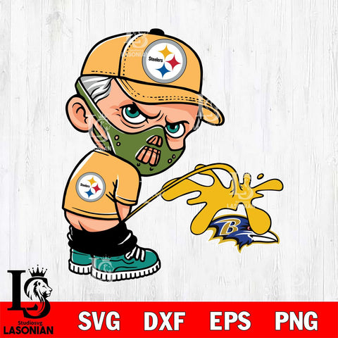 Pittsburgh Steelers Hannibal Lecter Piss On Baltimore Ravens Svg Eps Dxf Png File, Digital Download, Instant Download