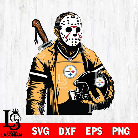 Pittsburgh Steelers Jason Voorhees Horror 2 Svg Eps Dxf Png File, NFL svg, Digital Download, Instant Download