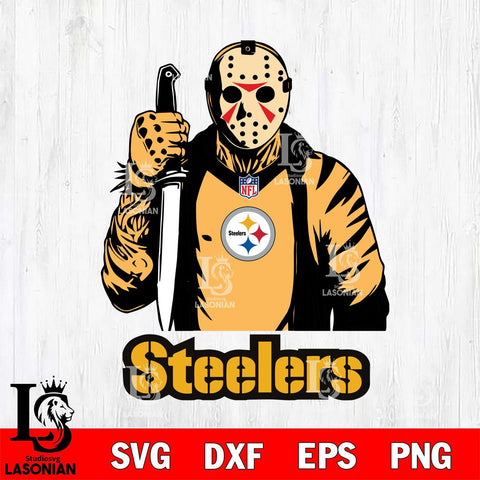 Pittsburgh Steelers Jason Voorhees Horror 3 Svg Eps Dxf Png File, NFL svg, Digital Download, Instant Download