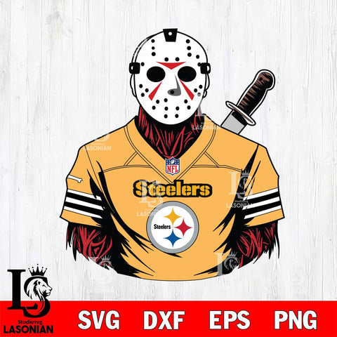 Pittsburgh Steelers Jason Voorhees Horror 4 Svg Eps Dxf Png File, NFL svg, Digital Download, Instant Download