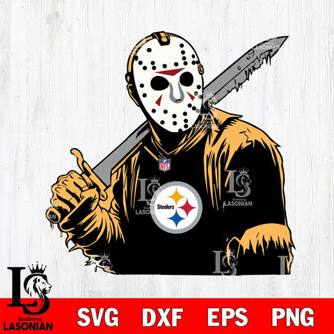 Pittsburgh Steelers Jason Voorhees Horror 7 Svg Eps Dxf Png File, NFL svg, Digital Download, Instant Download