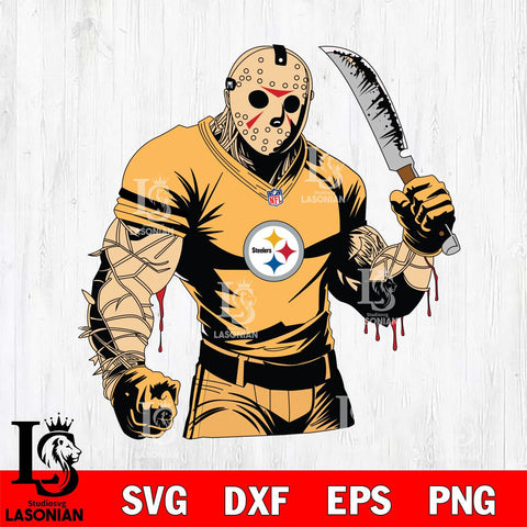 Pittsburgh Steelers Jason Voorhees Horror 8 Svg Eps Dxf Png File, NFL svg, Digital Download, Instant Download