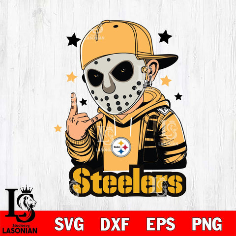 Pittsburgh Steelers Jason Voorhees Horror 9 Svg Eps Dxf Png File, NFL svg, Digital Download, Instant Download