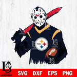 Pittsburgh Steelers Jason Voorhees Horror Halloween 2 Svg Eps Dxf Png File, Digital Download, Instant Download