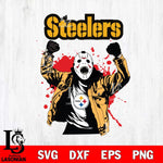 Pittsburgh Steelers Jason Voorhees Horror Halloween 3 Svg Eps Dxf Png File, Digital Download, Instant Download