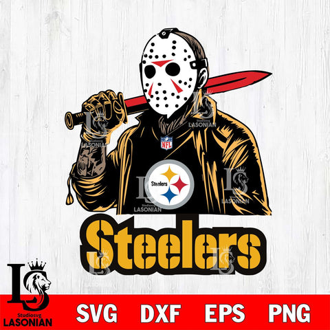 Pittsburgh Steelers Jason Voorhees Horror Halloween Svg Eps Dxf Png File, Digital Download, Instant Download