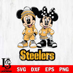 Pittsburgh Steelers Mickey Minnie Rugby Hoodie Svg Eps Dxf Png File, Bundle NFl svg , File Cut , Digital Download , Instant Download, Laser Cut Svg Files