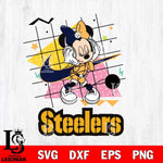 Pittsburgh Steelers Minnie Mouse Dancing SVG DXF EPS PNG FILE, Disney Father day File Cut,Digital Download,Instant Download,Disney Svg Files