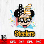 Pittsburgh Steelers Minnie Mouse Love Sport SVG DXF EPS PNG FILE, Disney Father day File Cut,Digital Download,Instant Download,Disney Svg Files
