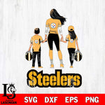 Pittsburgh Steelers Mother and son Rugby SVG DXF EPS PNG FILE,NFL SVG, Father day Digital Download,Instant Download, Silhouette
