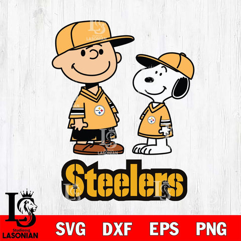 Pittsburgh Steelers Peanuts Snoopy Football SVG DXF EPS PNG FILE,Snoopy File Cut, Nfl Digital Download,Instant Download, Silhouette