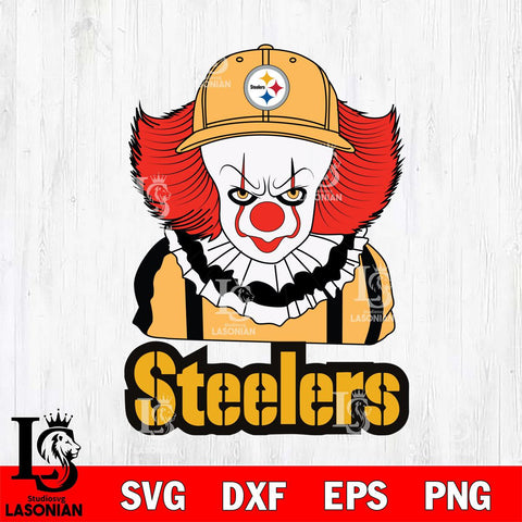 Pittsburgh Steelers Pennywise Horror Sport 10 Svg Eps Dxf Png File, NFL svg, Digital Download, Instant Download