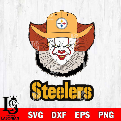 Pittsburgh Steelers Pennywise Horror Sport 12 Svg Eps Dxf Png File, NFL svg, Digital Download, Instant Download