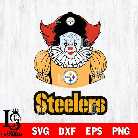 Pittsburgh Steelers Pennywise Horror Sport 7 Svg Eps Dxf Png File, NFL svg, Digital Download, Instant Download