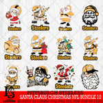 Pittsburgh Steelers Satan Claus Christmas NFL Bundle 12 Svg Eps Dxf Png File,NFL Svg Files,Digital Download,Sublimation,Instant Download