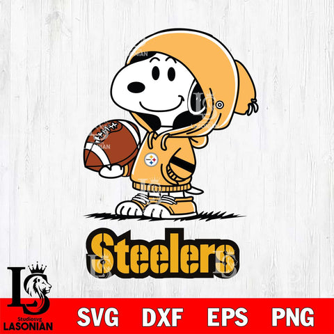 Pittsburgh Steelers Snoopy Football Svg Eps Dxf Png File, NFL svg , Digital Download , Instant Download, Cricut File