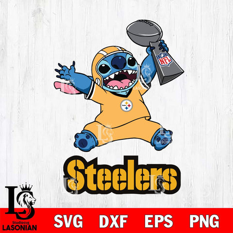 Pittsburgh Steelers Stitch Champion SVG DXF EPS PNG FILE, Stitch File Cut,NFL Digital Download,Instant Download, Silhouette