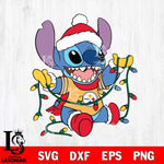 Pittsburgh Steelers Stitch Christmas Lights Svg Eps Dxf Png File, Digital Download, Instant Download
