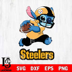 Pittsburgh Steelers Stitch Run Rugby Ball SVG DXF EPS PNG FILE, Stitch File Cut,NFL Digital Download,Instant Download, Silhouette