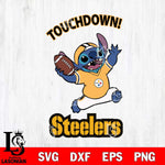 Pittsburgh Steelers Stitch Touchdown SVG DXF EPS PNG FILE, NFL File Cut, Digital Download,Instant Download, Silhouette, Cricut