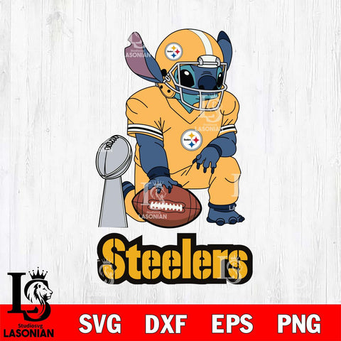 Pittsburgh Steelers Stitch Vince Lombardi Trophy SVG DXF EPS PNG FILE, NFL File Cut, Digital Download,Instant Download, Silhouette, Cricut