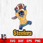 Pittsburgh Steelers Stitch playing football SVG DXF EPS PNG FILE, NFL File Cut, Digital Download,Instant Download, Silhouette, Cricut