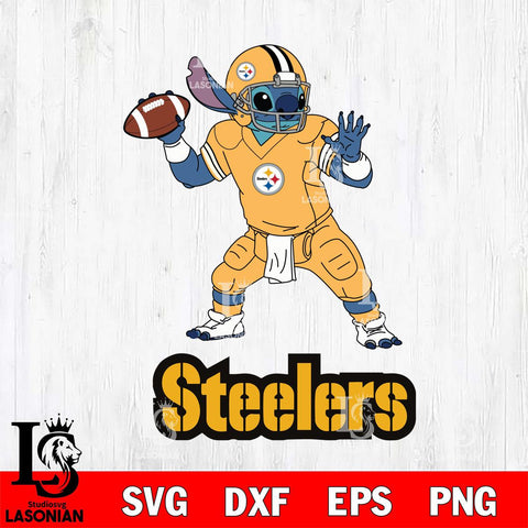 Pittsburgh Steelers Stitch throw the ball SVG DXF EPS PNG FILE, NFL File Cut, Digital Download,Instant Download, Silhouette, Cricut