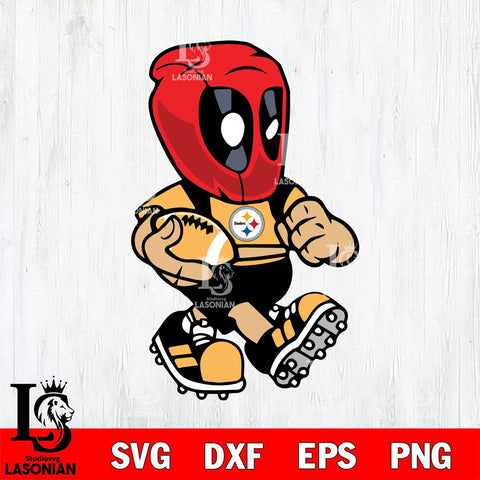 Pittsburgh Steelers deadpool 3 Sport Svg Eps Dxf Png File, Digital Download, Instant Download